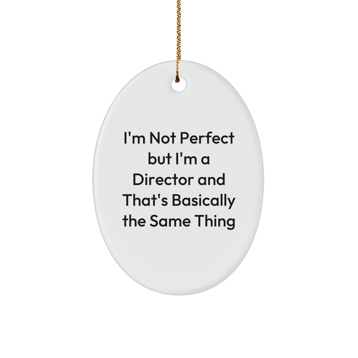 Director Oval Ornament Idea for Coworkers Christmas Gift - Image 1