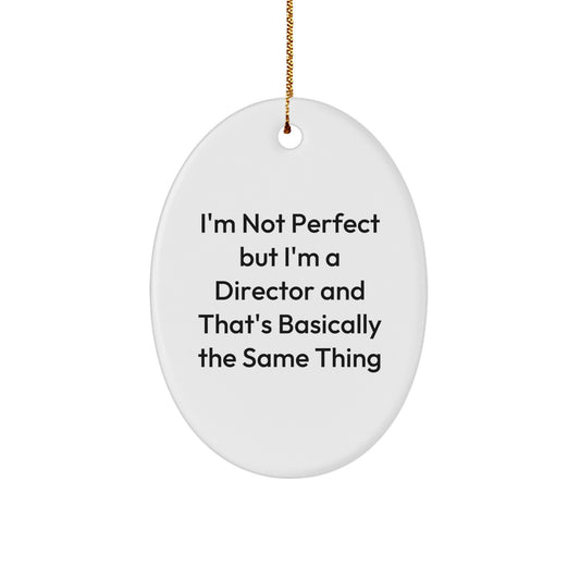 Director Oval Ornament Idea for Coworkers Christmas Gift - Image 1