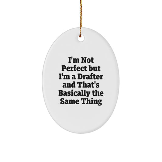 Drafter Oval Ornament Idea for Coworkers Surprise Christmas Gift - Image 1