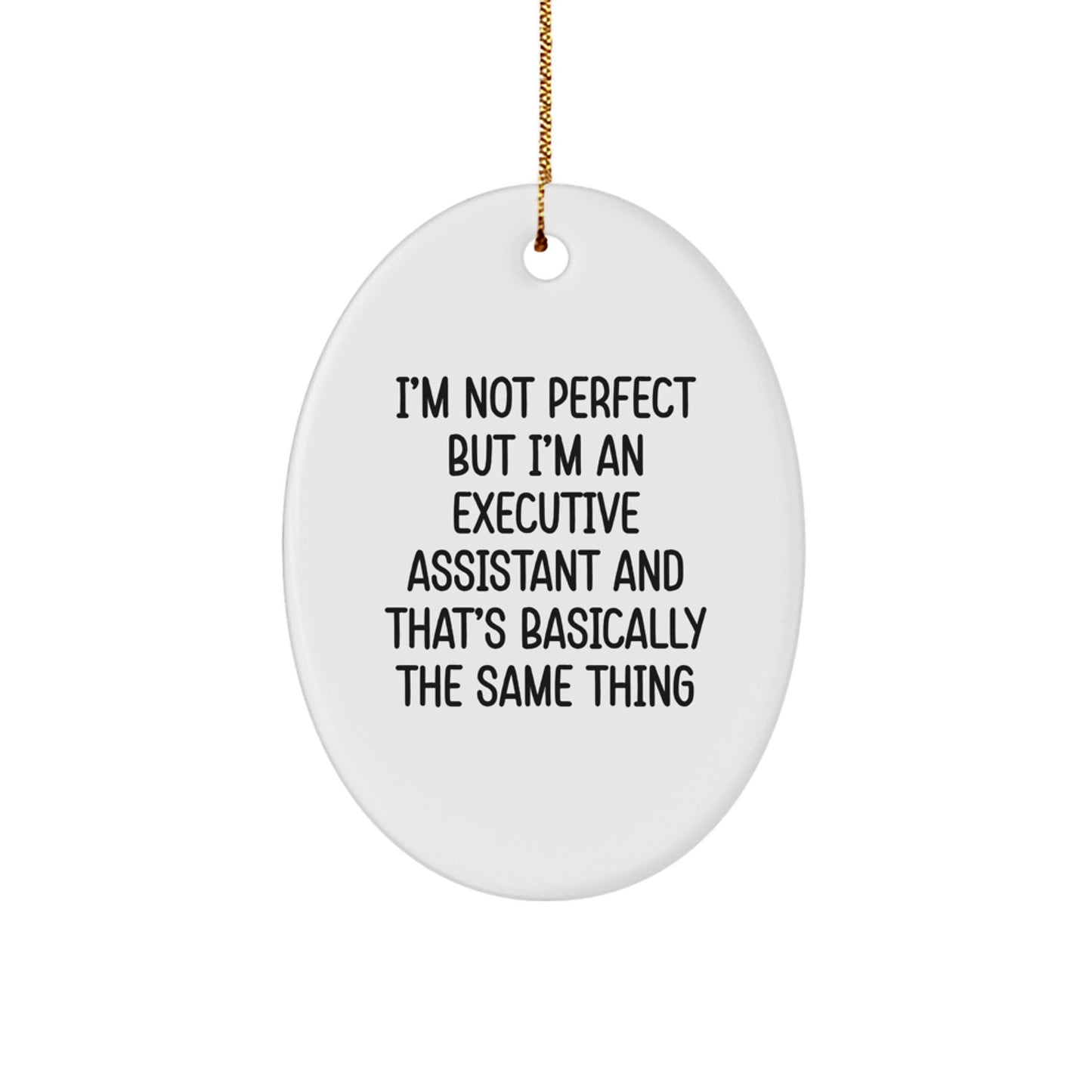 Executive Assistant Favorite Oval Christmas Ornament for Kids Gift - Image 1
