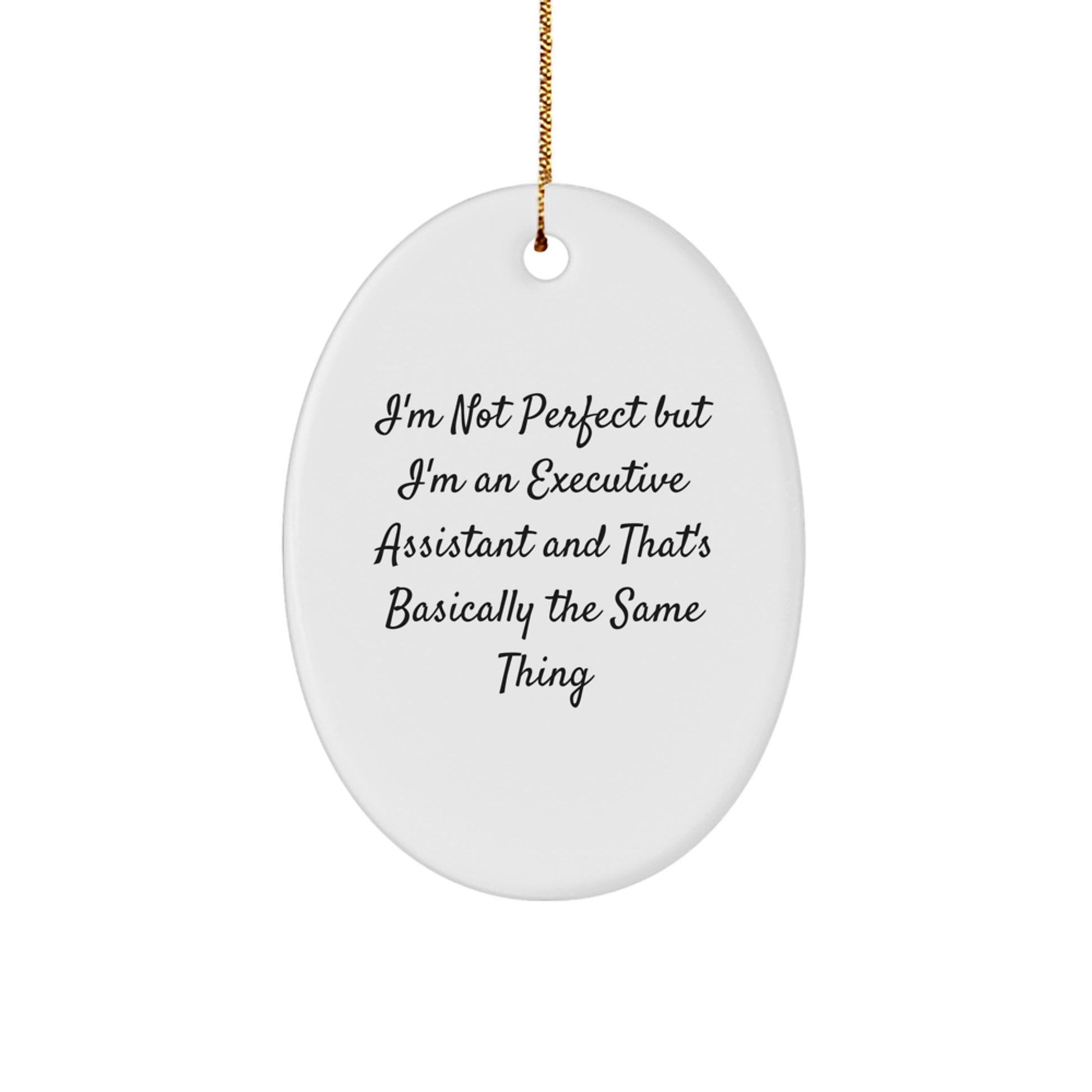 Executive Assistant Oval Ornament for Teens Surprise Christmas Gift - Image 1
