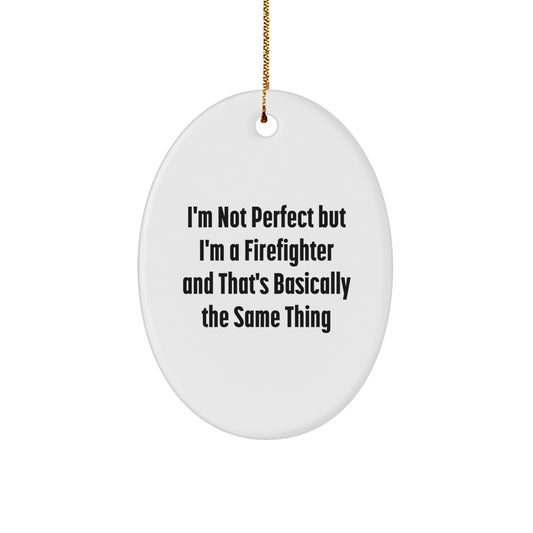 Firefighter Keepsake Christmas Ornament for Him Heroic Memorial Gift - Image 1