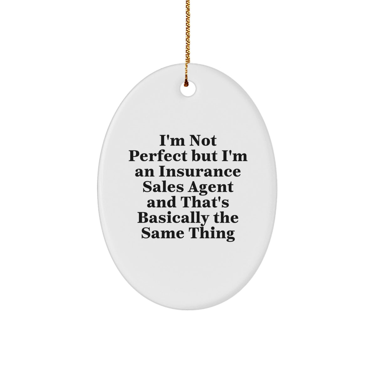 Insurance Agent Keepsake Holiday Tree Christmas Ornament for Him Gift - Image 1