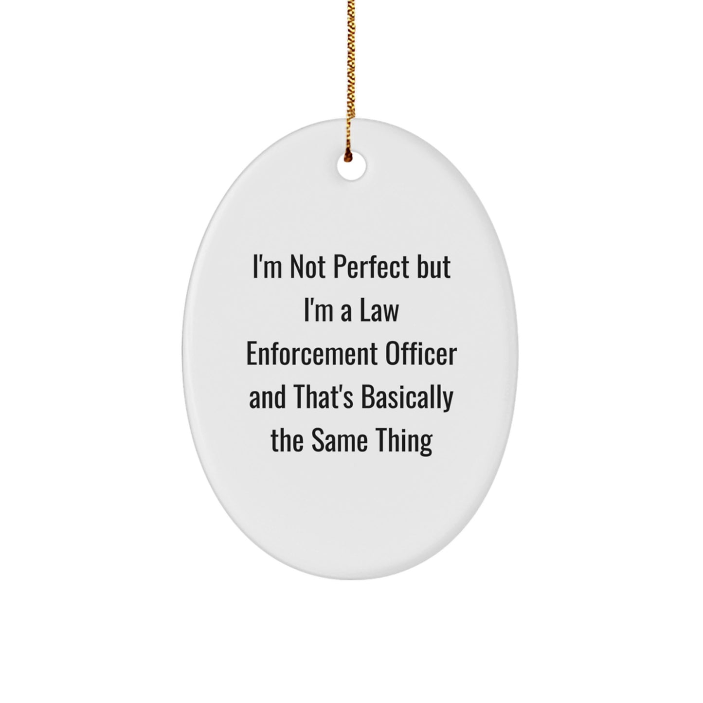 Law Enforcement Officer Christmas Ornament Idea for Coworkers Gift - Image 1