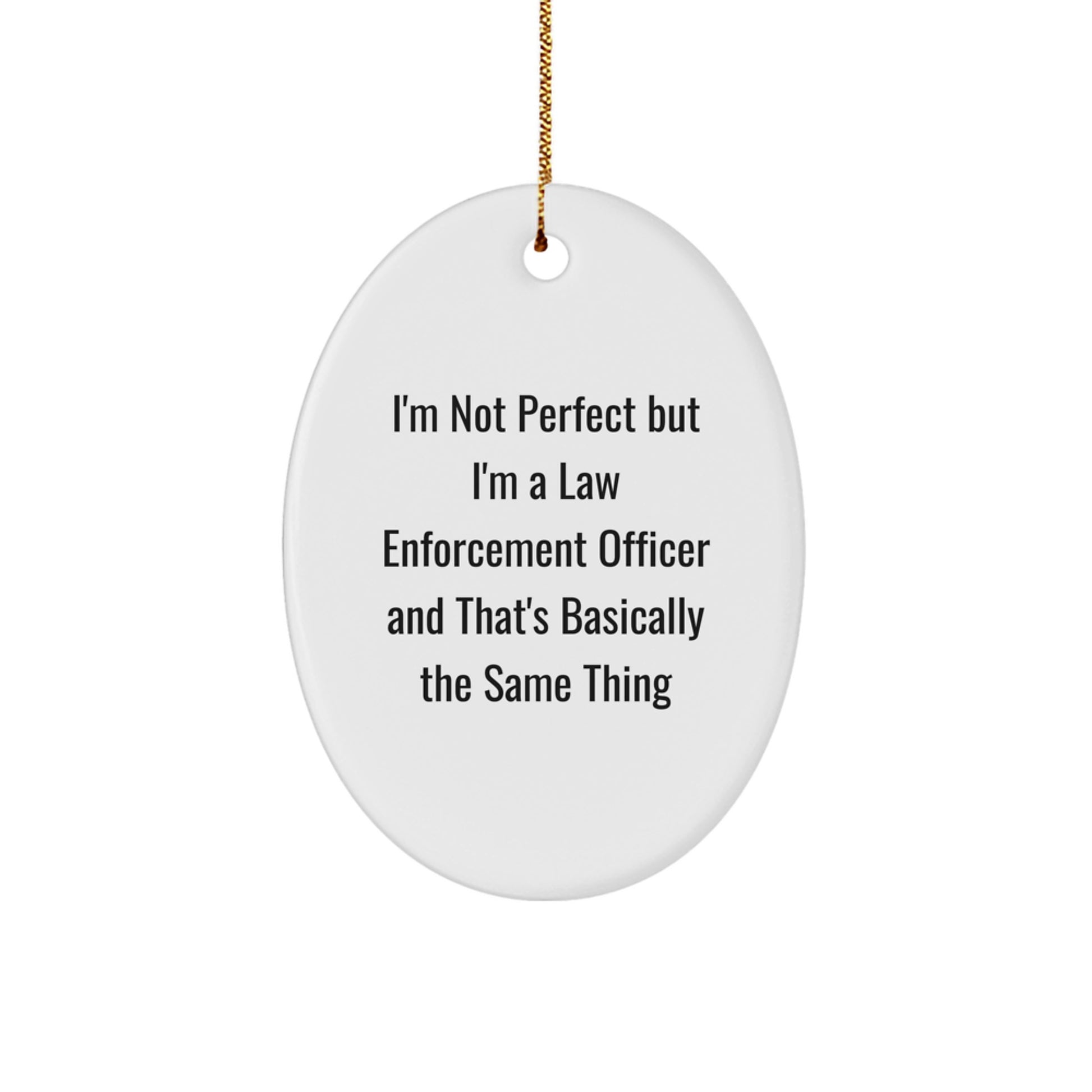 Law Enforcement Officer Christmas Ornament Idea for Coworkers Gift - Image 1