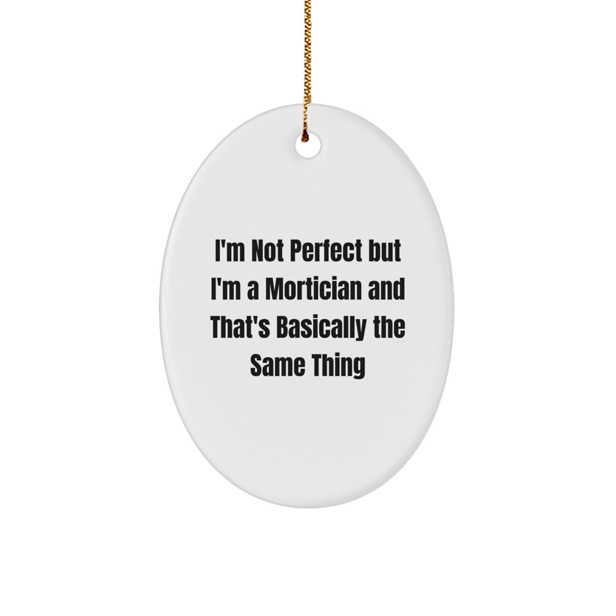 Christmas Ornament Gift for Her Mortician Present - Image 1