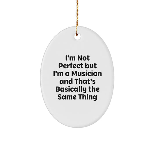 Musician Oval Christmas Ornament Collectible for Neighbors Gift - Image 1