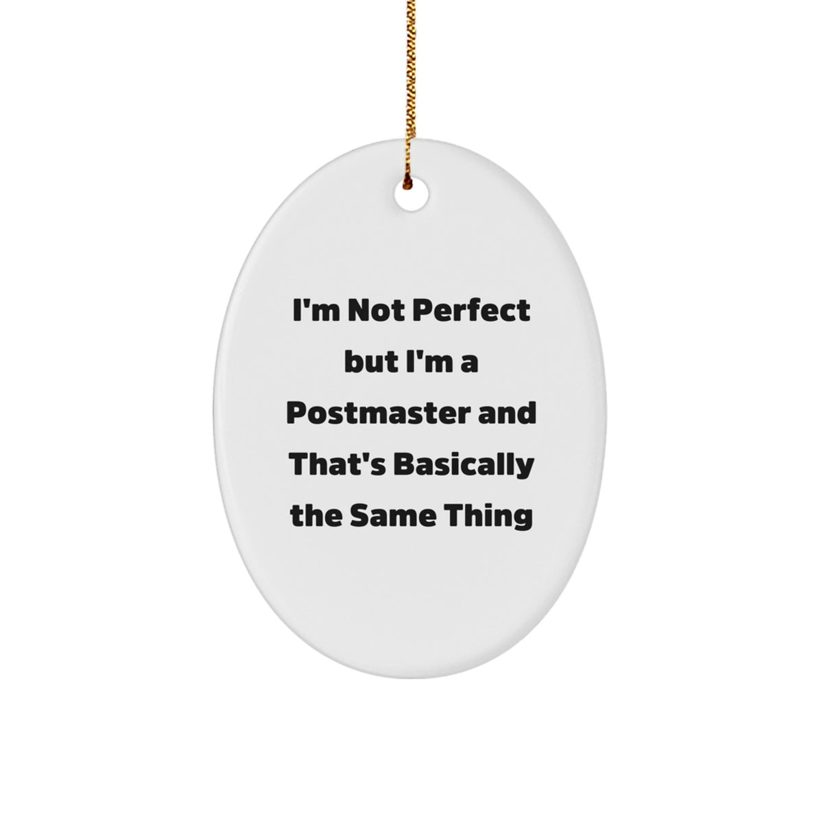 Postmaster Memento Oval Ornament for Teens Bright Christmas Gift - Image 1