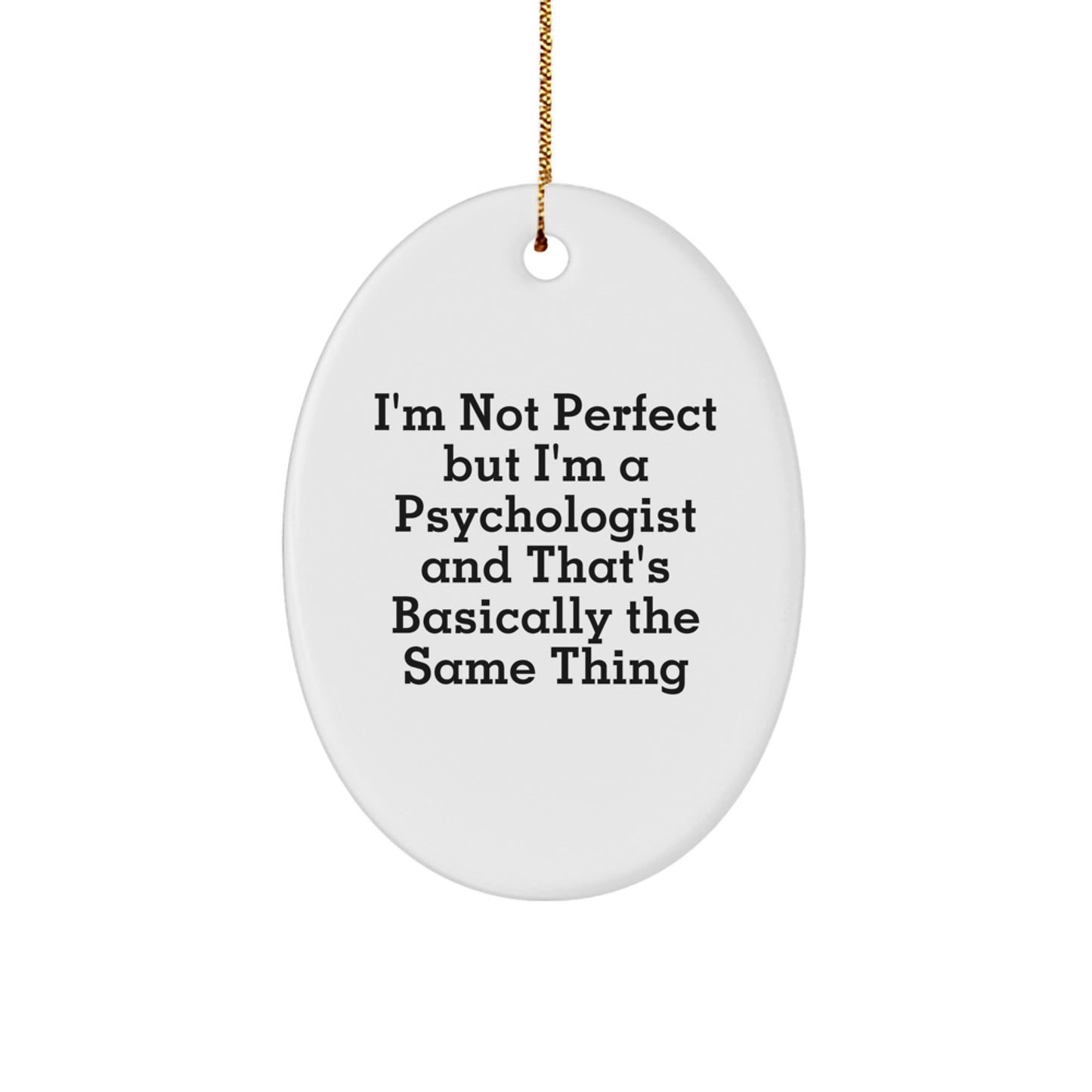 Psychologist Keepsake Christmas Ornament for Him Gift Brightly Printed - Image 1
