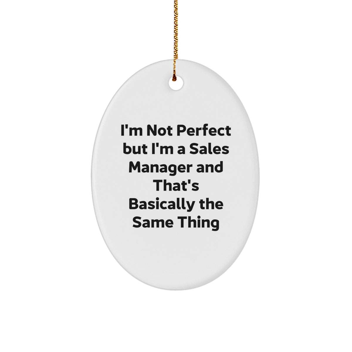 Sales Manager Christmas Gift for Her Present – I'm Not Perfect - Image 1