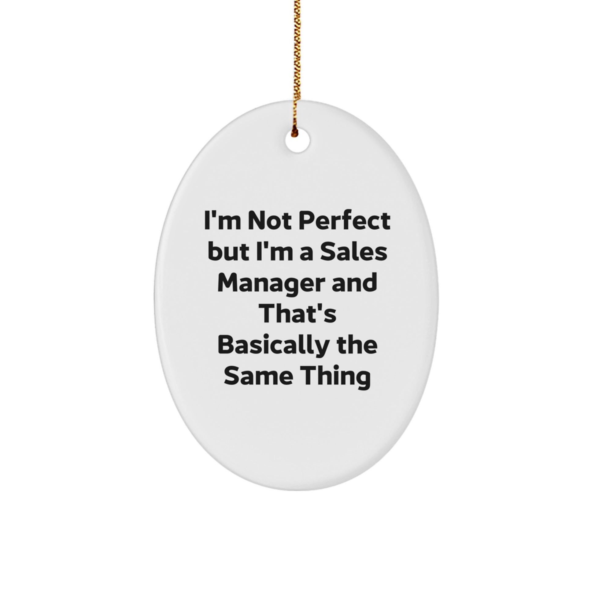 Sales Manager Christmas Gift for Her Present – I'm Not Perfect - Image 1