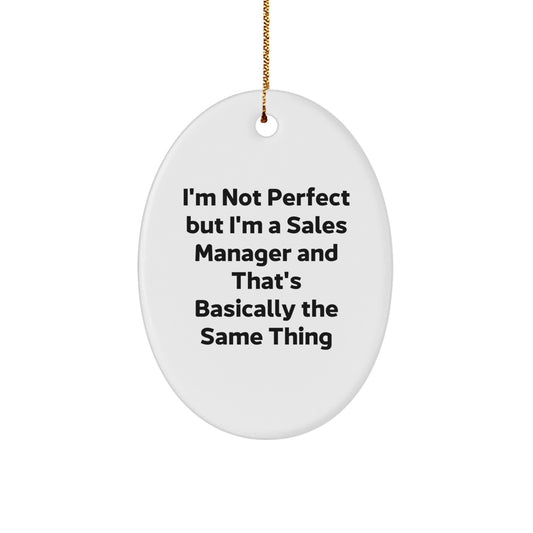 Sales Manager Christmas Gift for Her Present – I'm Not Perfect - Image 1