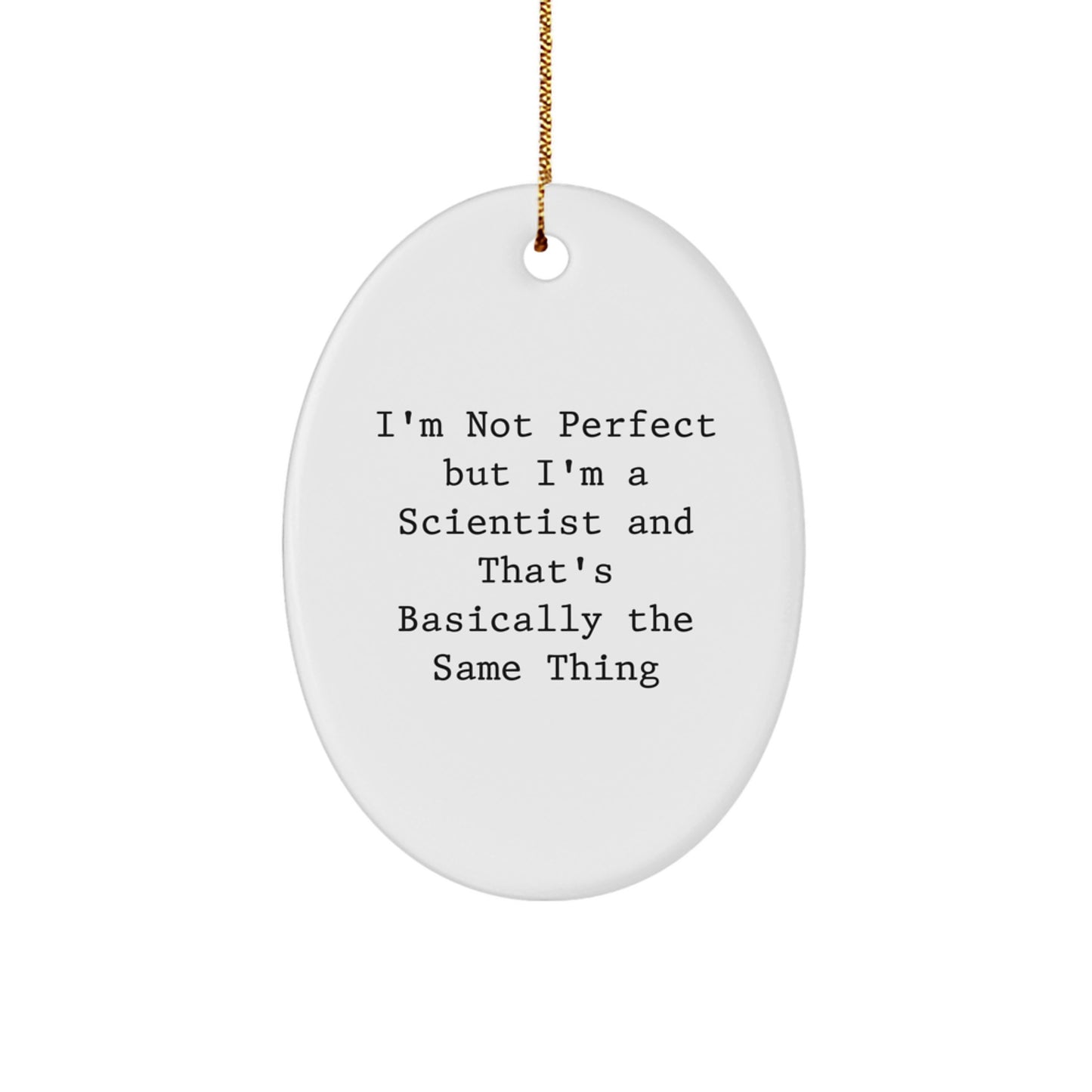 Scientist Oval Ornament Favorite Kids Holiday Gift for Christmas - Image 1