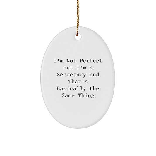 Secretary Keepsake Office Hero Christmas Ornament for Him Gift - Image 1
