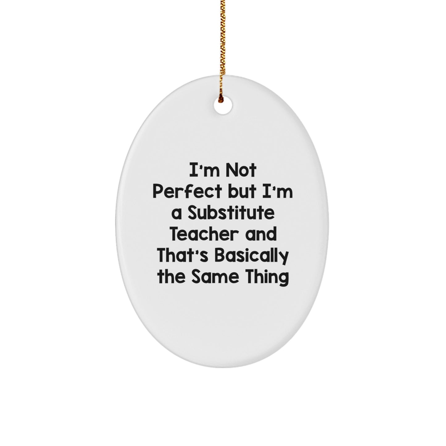 Favorite Substitute Teacher Christmas Ornament Gift for Kids - Image 1
