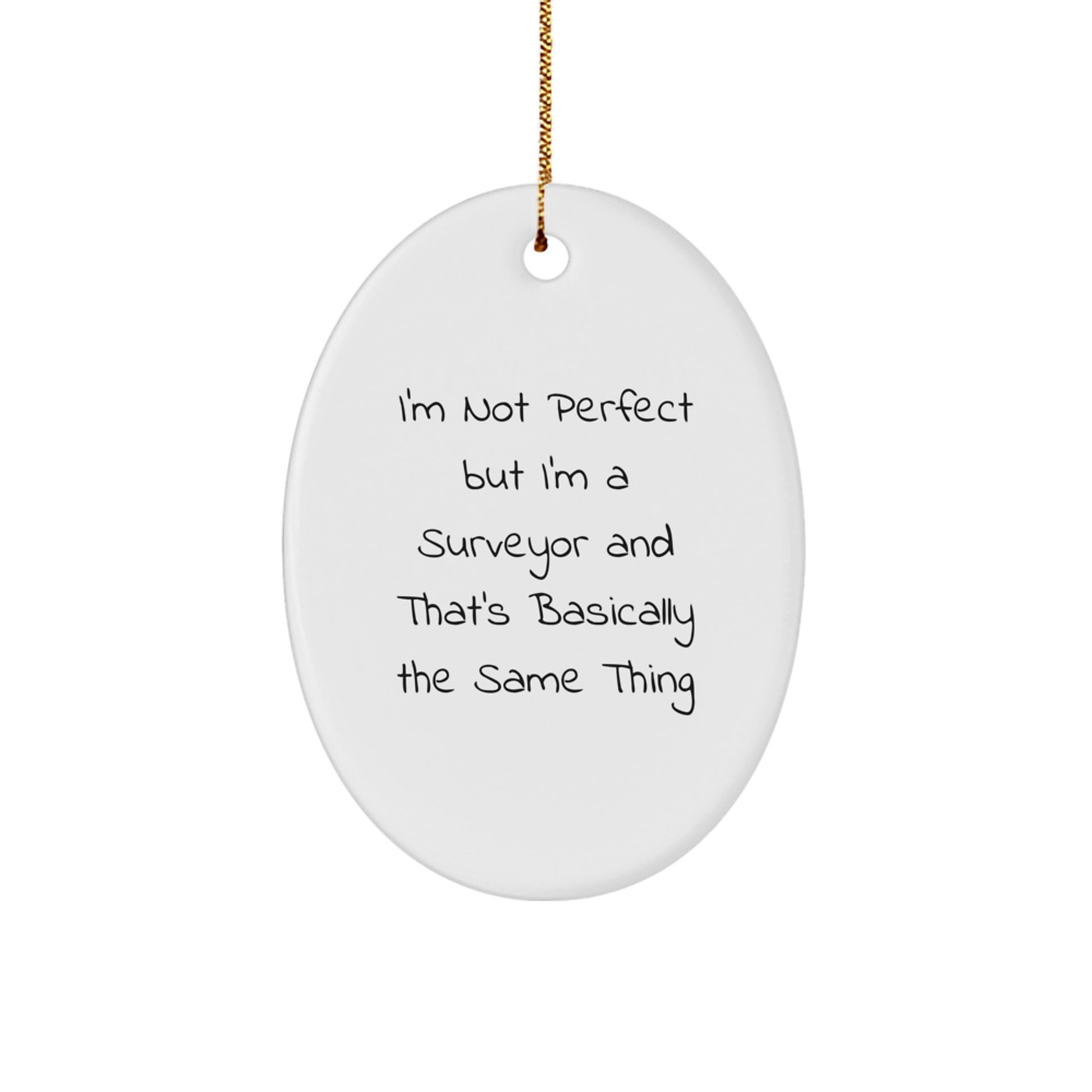 Playful Surveyor Novelty Christmas Ornament for Friends Gift - Image 1