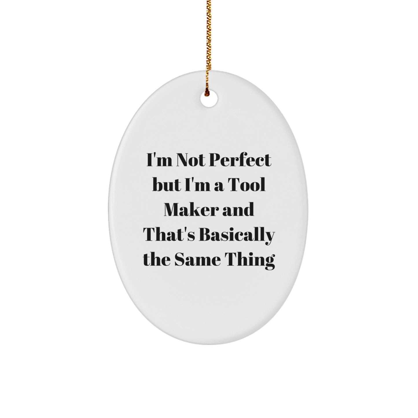 Christmas Gift for Teens Tool Maker Oval Ornament Surprise - Image 1