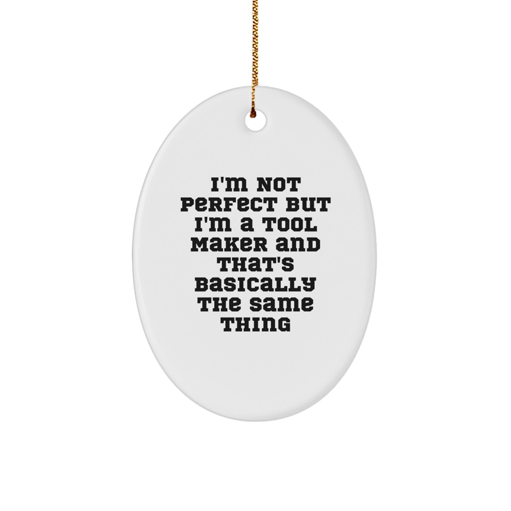 Tool Maker Keepsake Christmas Ornament for Him Gift - Image 1