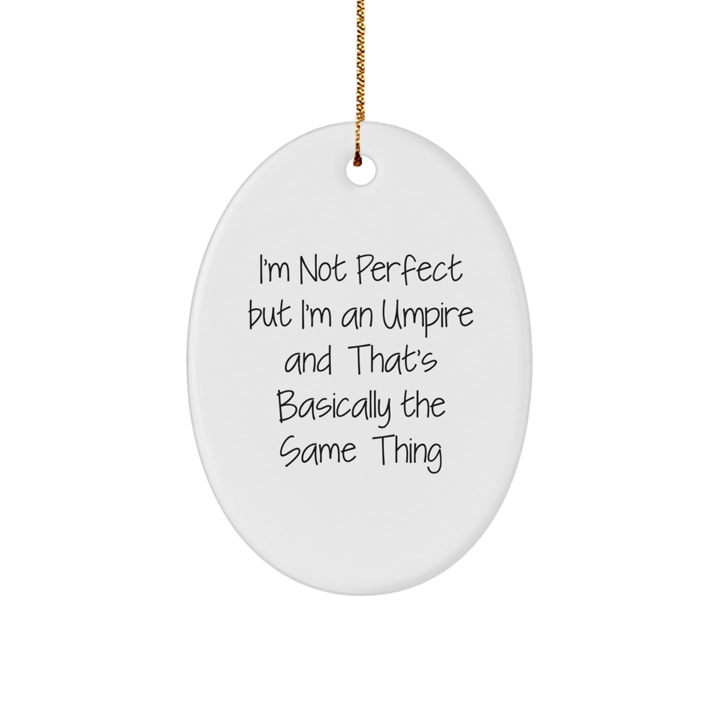 Favorite Umpire Oval Ornament Christmas Gift for Kids - Image 1