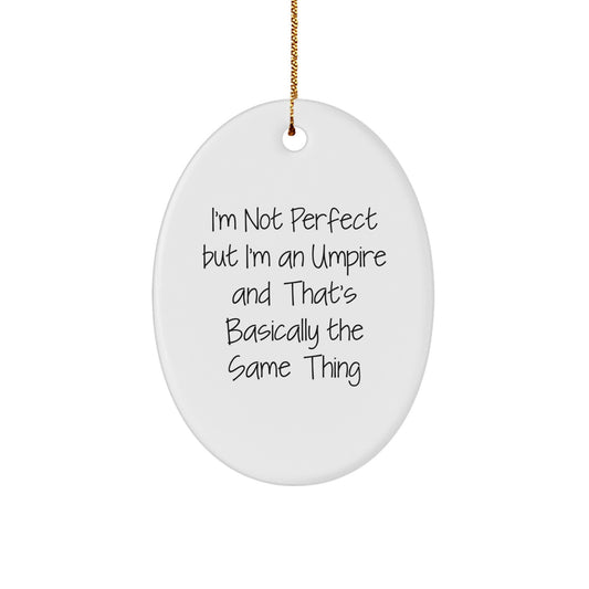 Favorite Umpire Oval Ornament Christmas Gift for Kids - Image 1