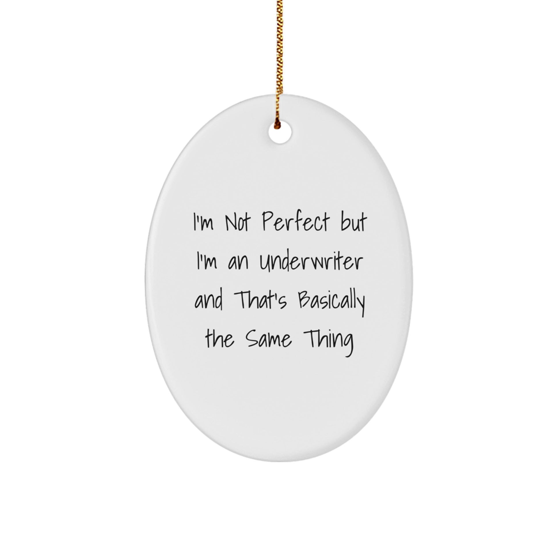 Essential Underwriter Christmas Ornament for a Best Friend Gift - Image 1