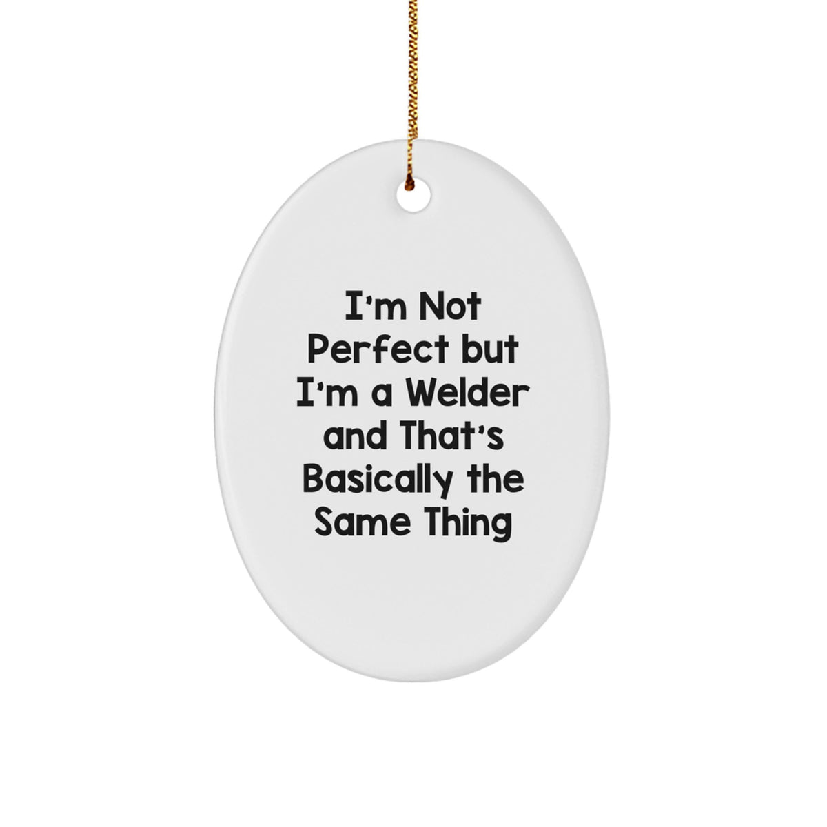 Welder Keepsake Christmas Ornament Gift for Him - Image 1