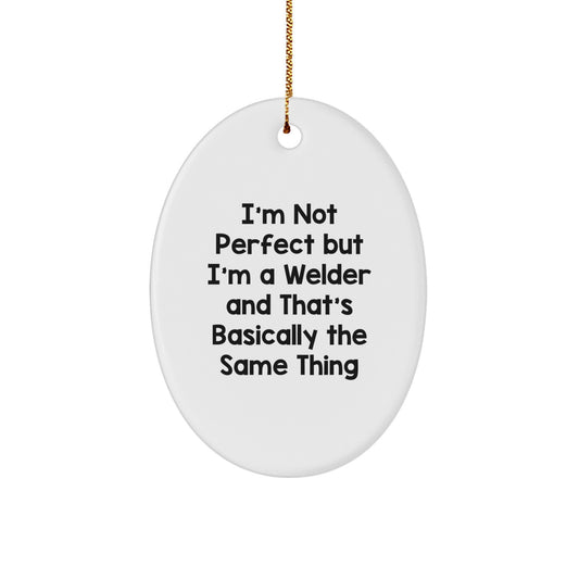 Welder Keepsake Christmas Ornament Gift for Him - Image 1