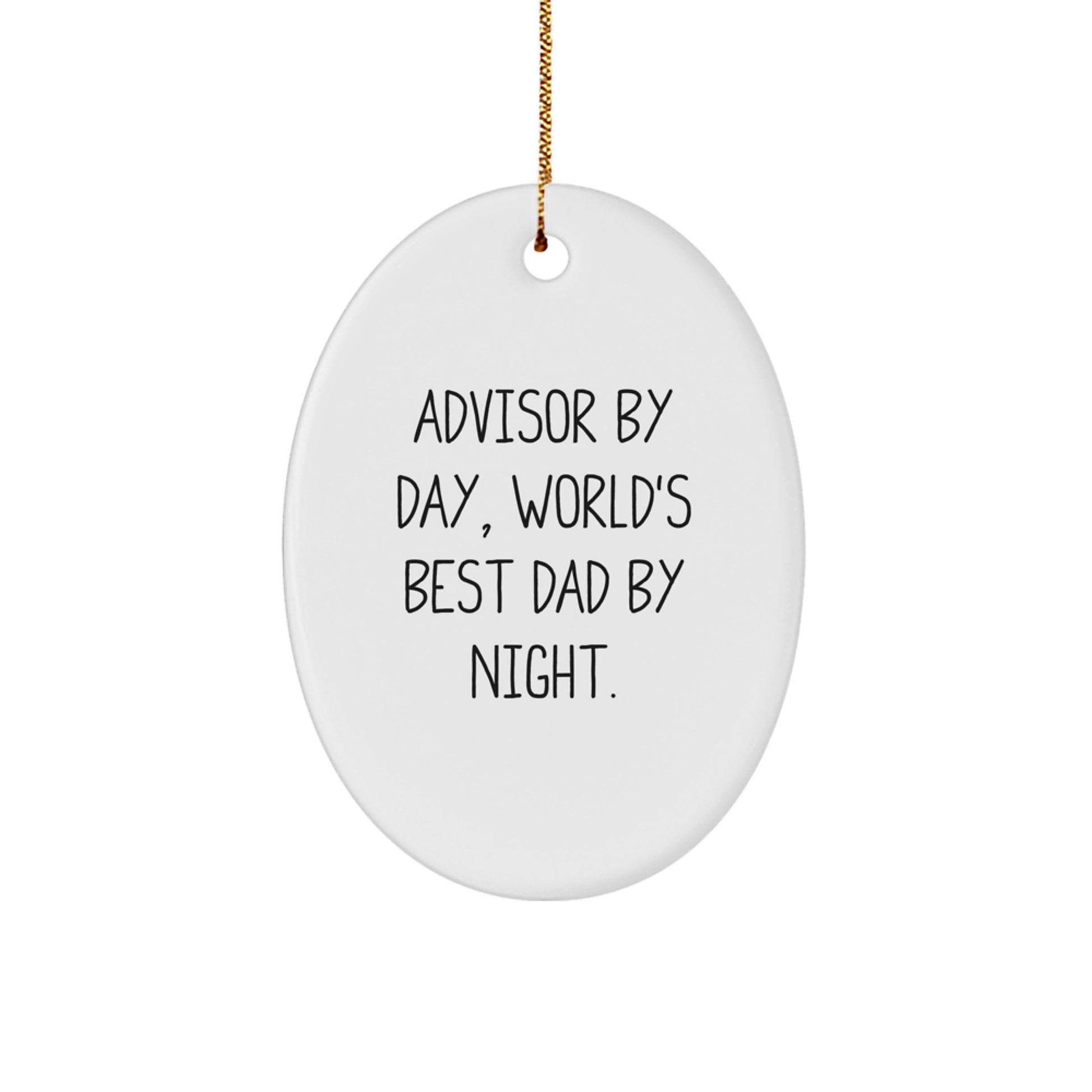 Oval Advisor Christmas Ornament for Coworkers Gift - Image 1