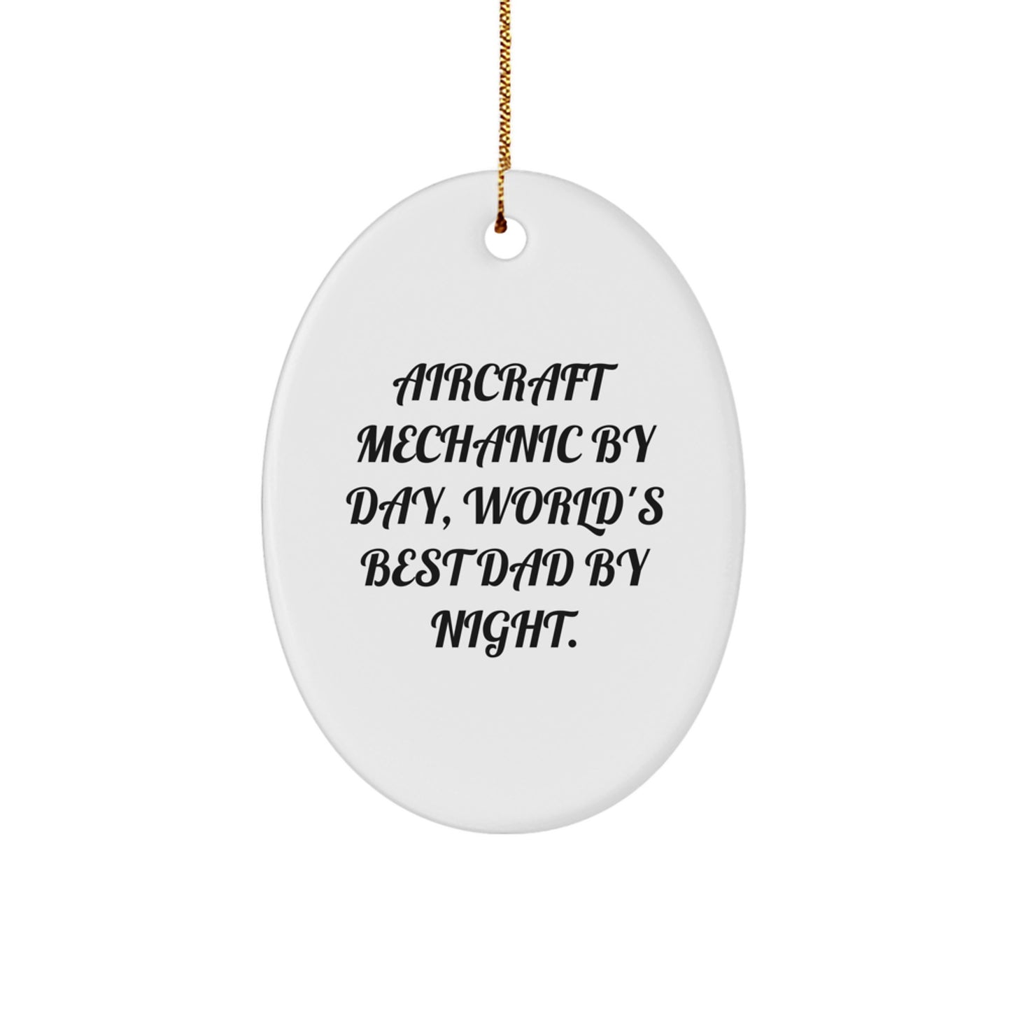 Favorite Aircraft Mechanic Christmas Ornament for Kids Gift - Image 1