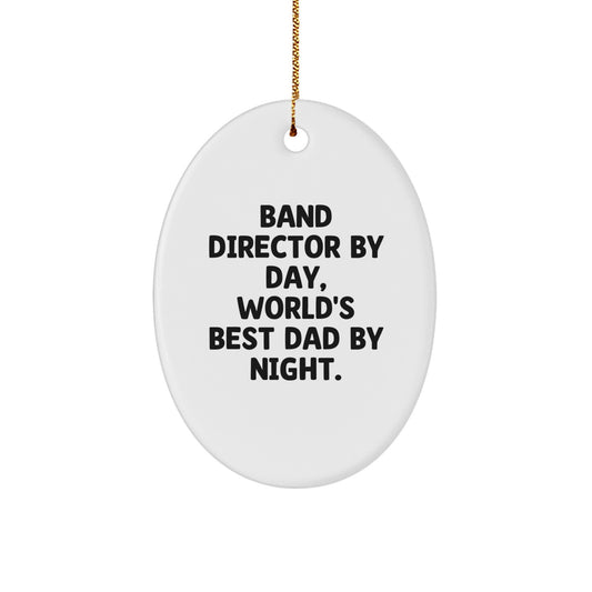 Cheerful Band Director Novelty Christmas Ornament for Friends Gift - Image 1
