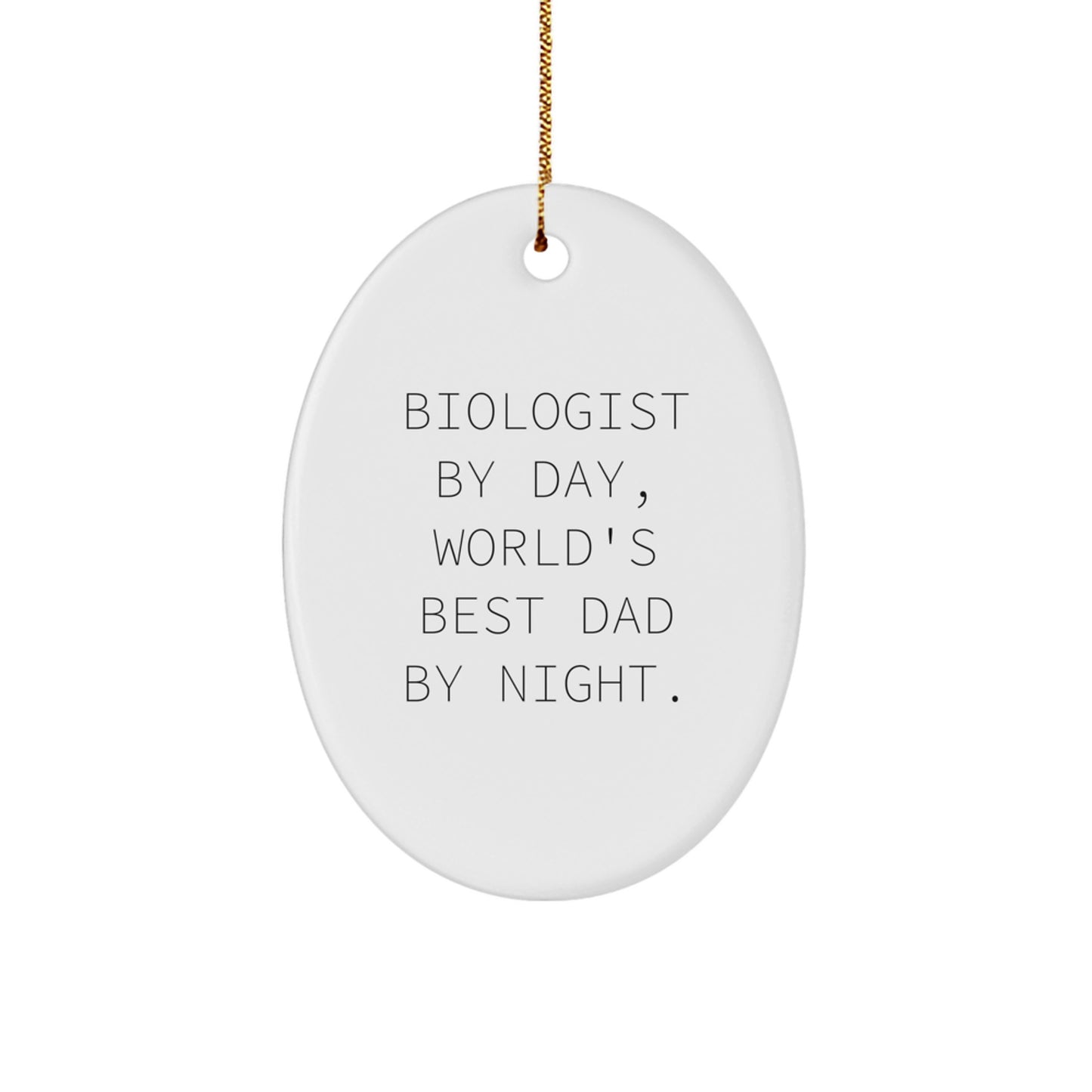 Christmas Gift Surprise for Teens Biologist Oval Ornament - Image 1