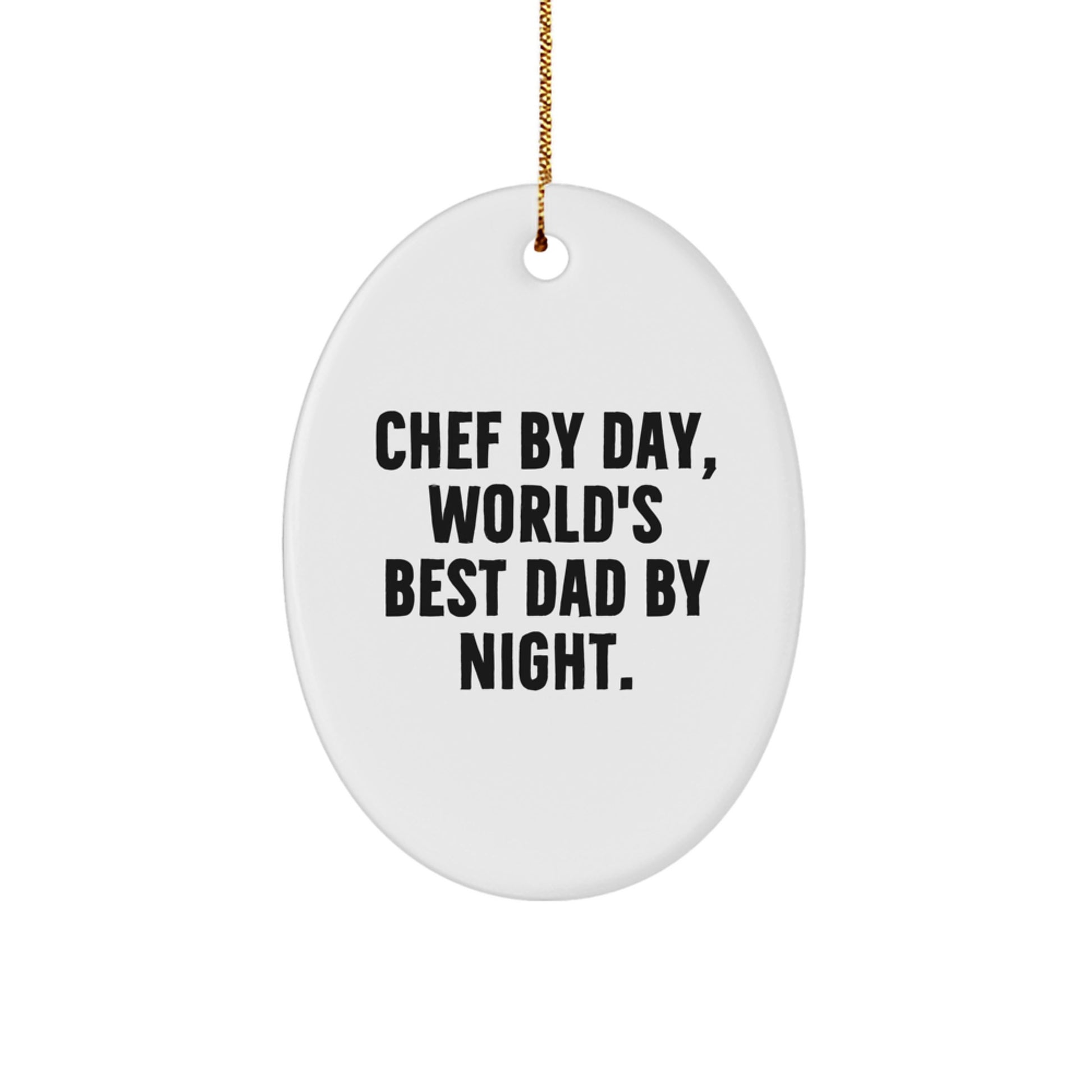 Oval Chef Ornament Collectible Neighbors Christmas Gift - Image 1