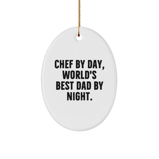 Oval Chef Ornament Collectible Neighbors Christmas Gift - Image 1