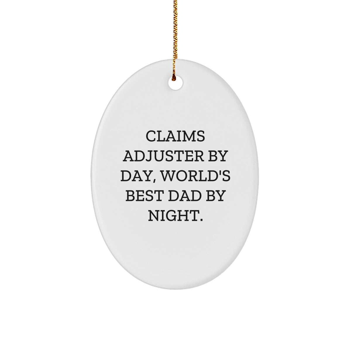 Claims Adjuster Christmas Ornament for Family Gift Surprise - Image 1