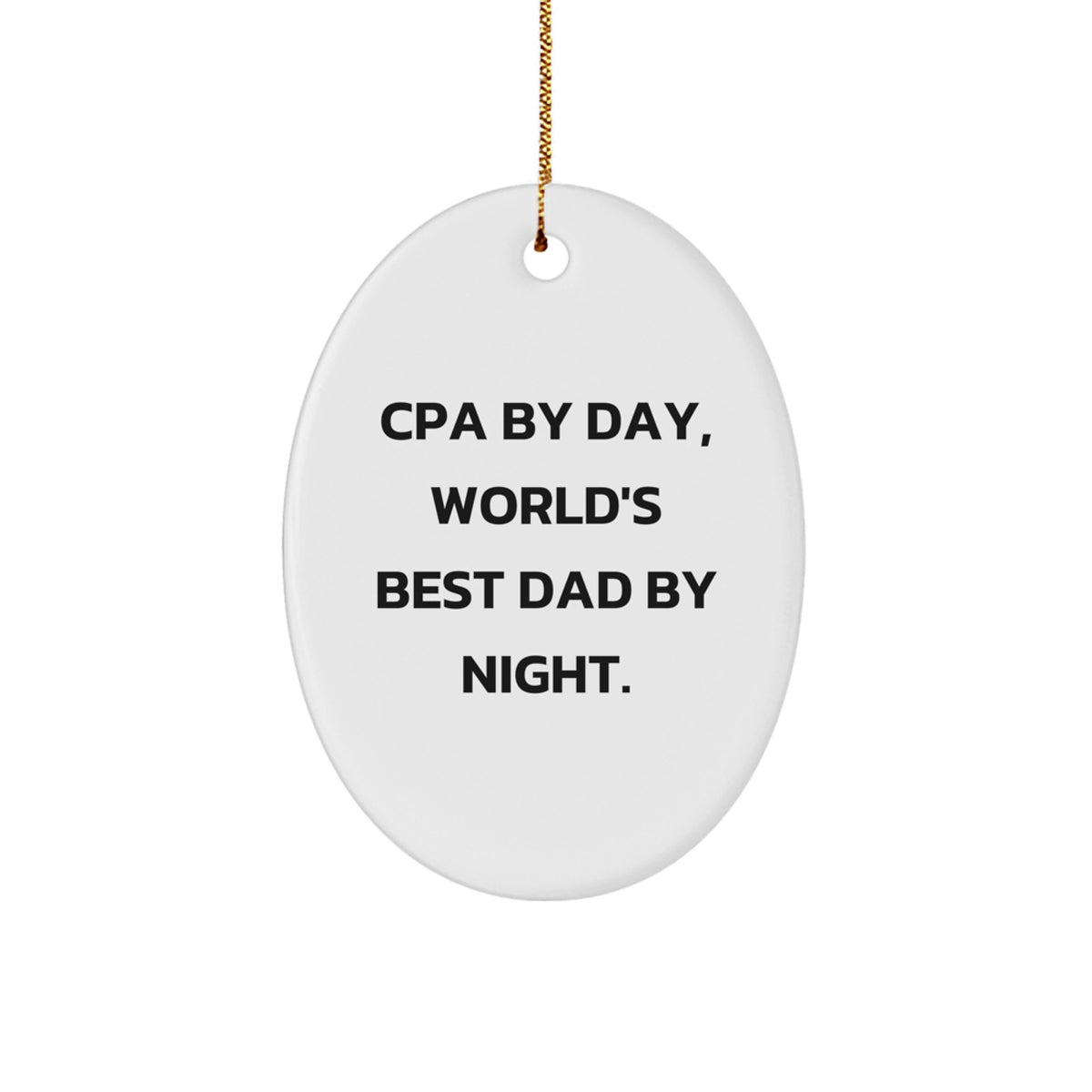 Playful Cpa Christmas Ornament Novelty for Friends Bright Gift - Image 1
