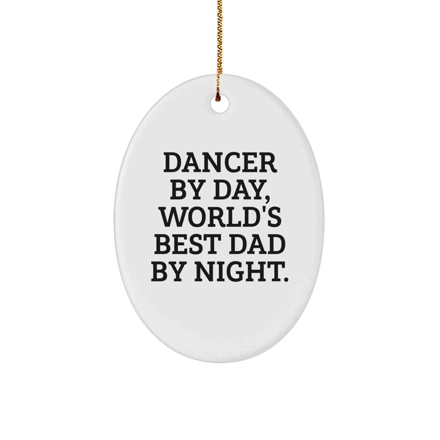 Collectible Dancer Oval Ornament for Neighbors Christmas Gift - Image 1