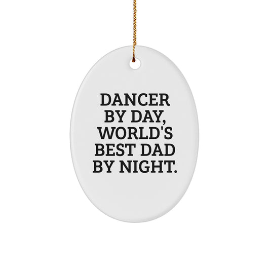 Collectible Dancer Oval Ornament for Neighbors Christmas Gift - Image 1