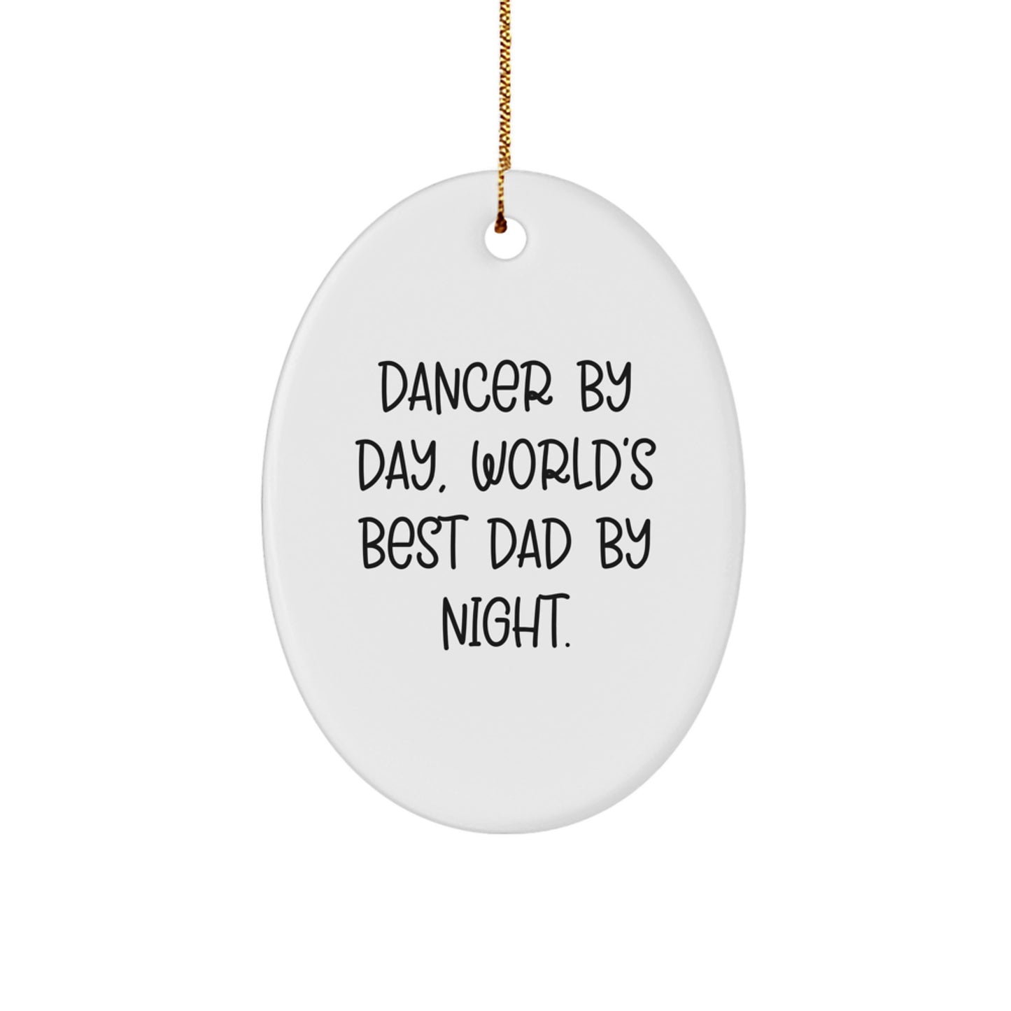 Dancer Oval Ornament Idea for Coworkers Christmas Gift - Image 1