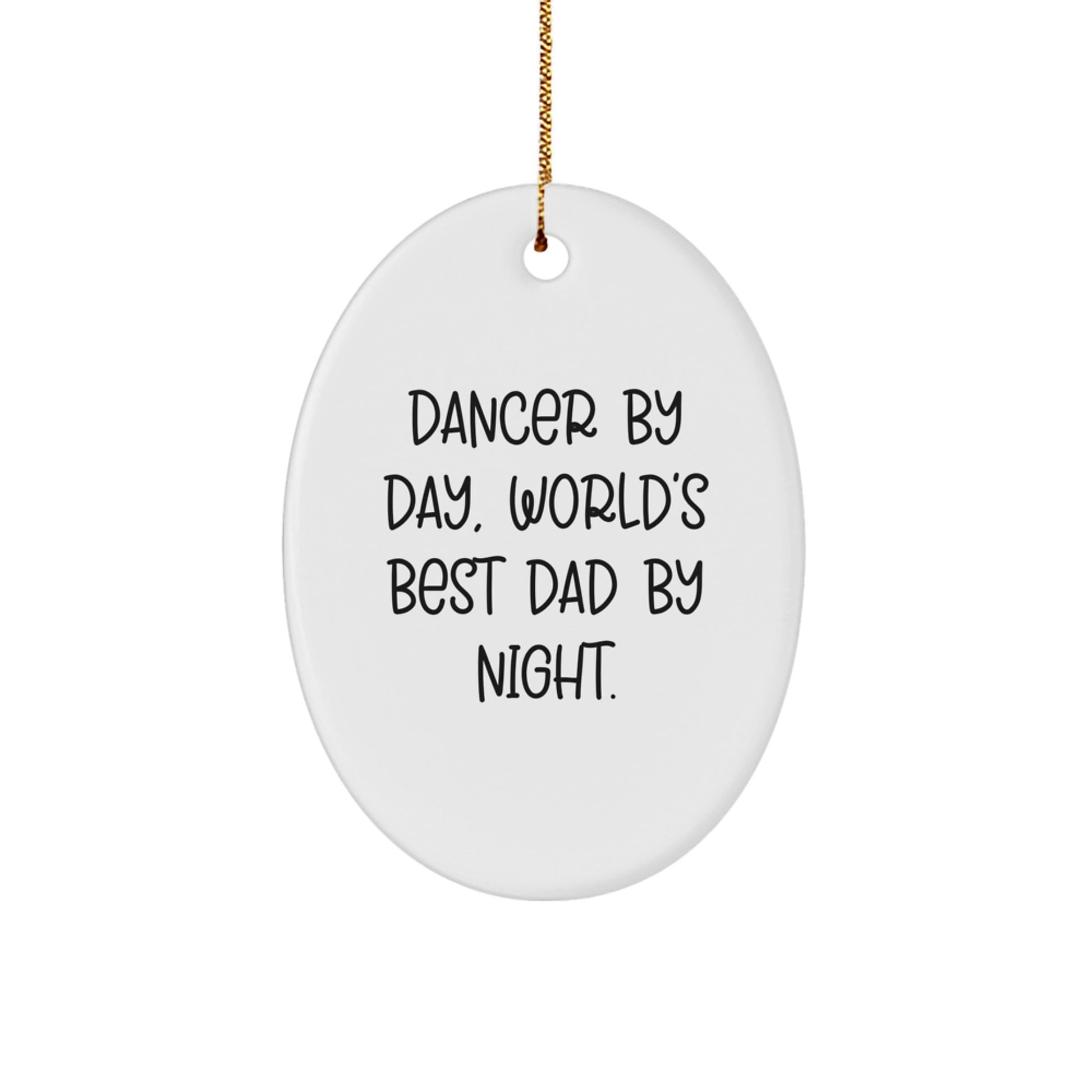 Dancer Oval Ornament Idea for Coworkers Christmas Gift - Image 1