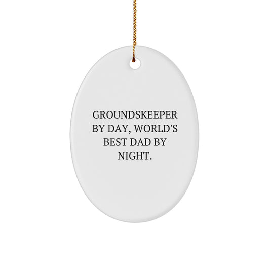 Dad Groundskeeper Christmas Ornament Keepsake for Him Gift - Image 1