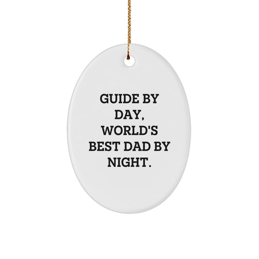 Guide Oval Ornament Keepsake for Him Holiday Christmas Special Gift - Image 1