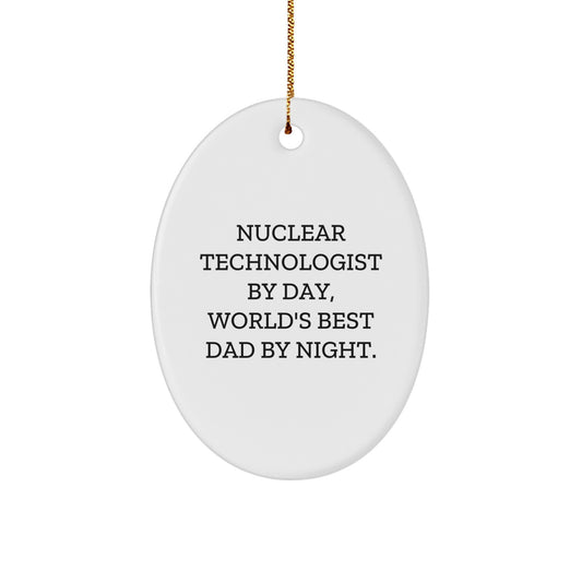 Nuclear Technologist Keepsake Bright X Christmas Ornament for Him Gift - Image 1