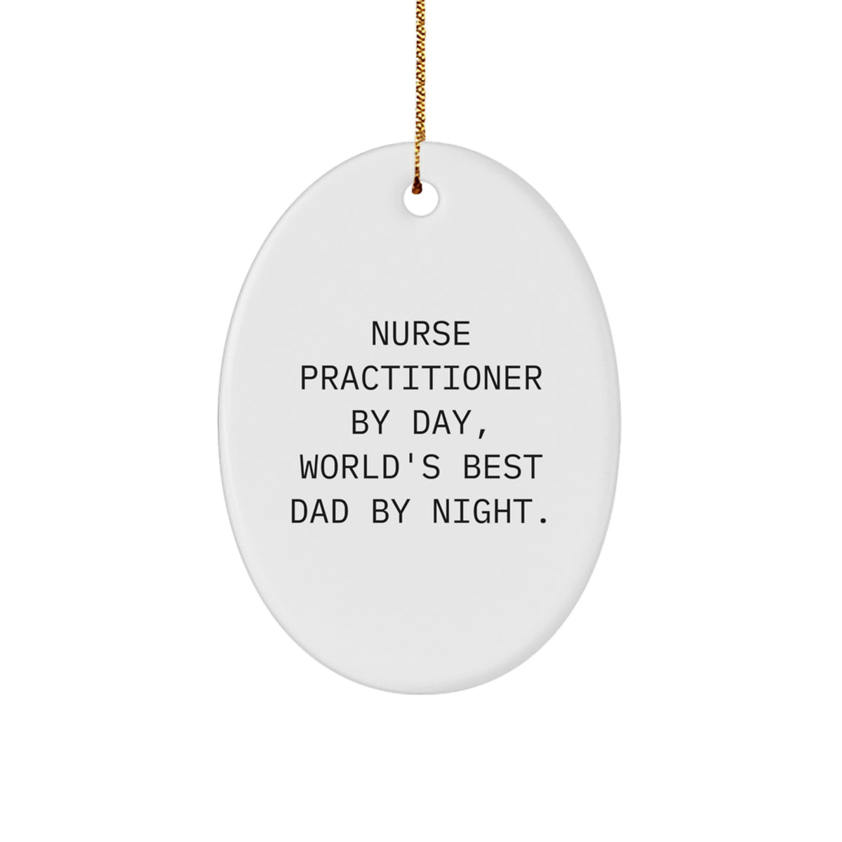 Nurse Practitioner Christmas Ornament Keepsake for Him Gift - Image 1