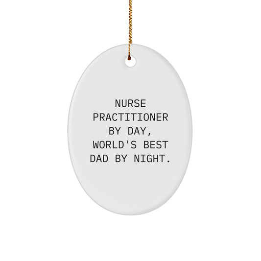 Nurse Practitioner Christmas Ornament Keepsake for Him Gift - Image 1