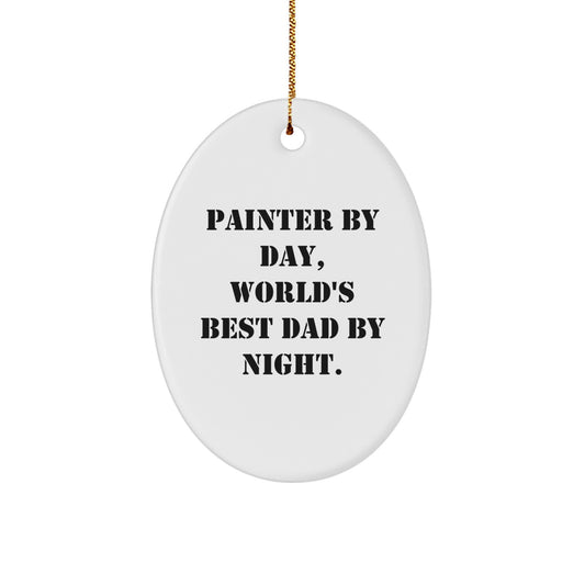 Christmas Gift Painter Oval Ornament Surprise for Teens Keepsake - Image 1