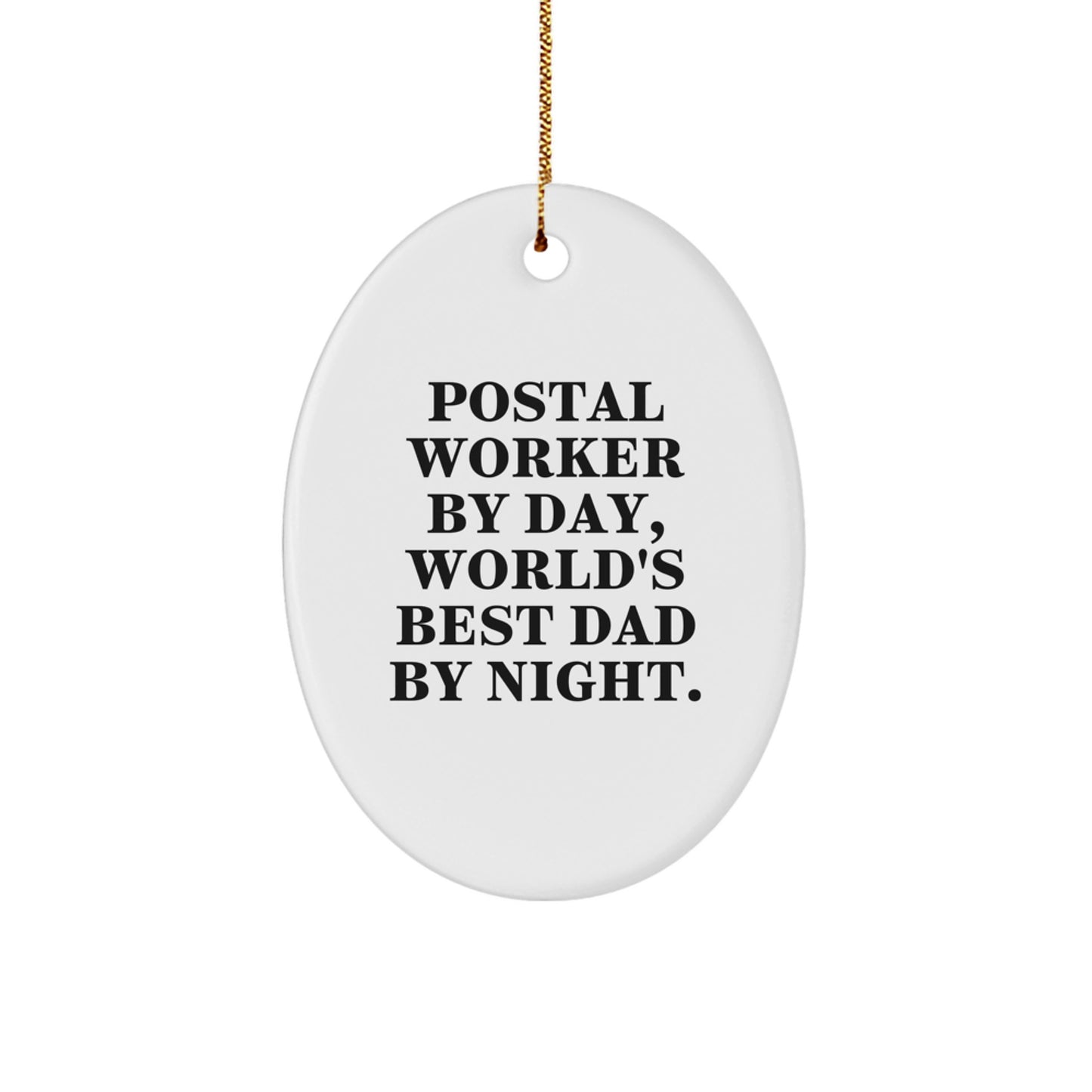 Postal Worker Christmas Ornament Keepsake Gift for Him - Image 1