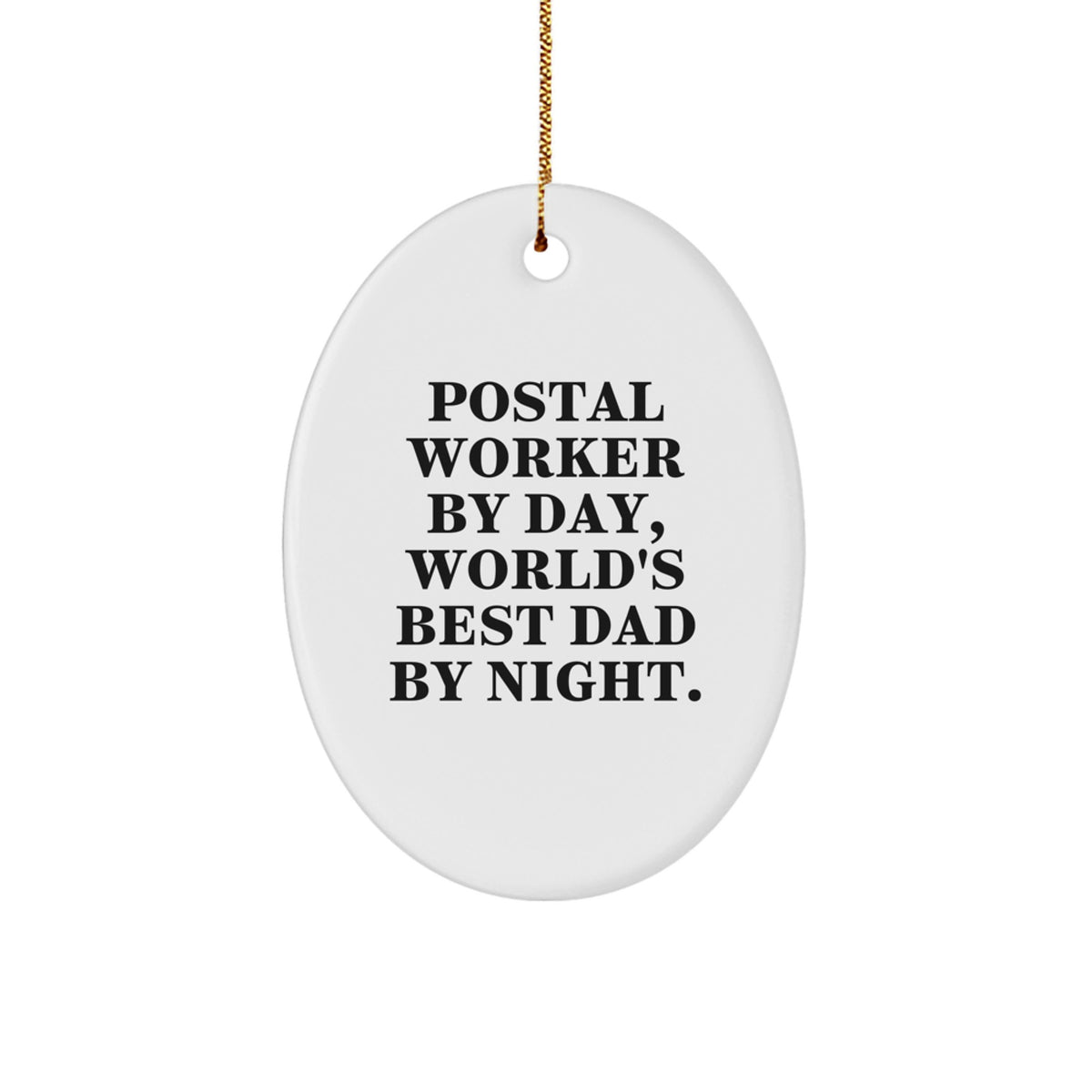 Postal Worker Christmas Ornament Keepsake Gift for Him - Image 1