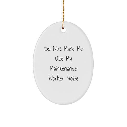 Maintenance Worker Surprise Christmas Ornament Gift for Teens - Image 1