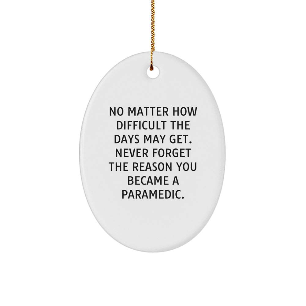 Rescue Worker Oval Ornament Gifts from Friends, Family, Coworkers for Rescue Worker Men and Women - Inspirational Christmas Unique Presents - Image 1