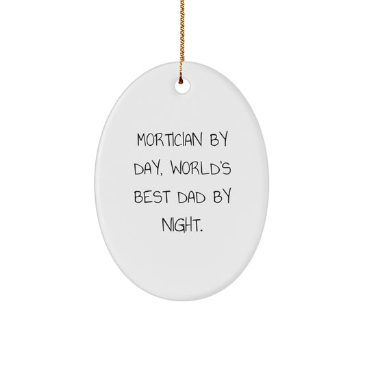 Mortician Oval Ornament Christmas Gift for Her Bright Present - Image 1